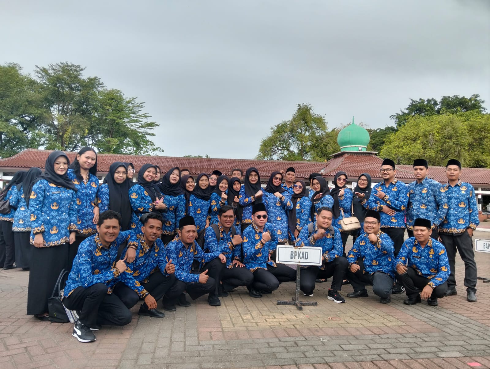 apel pagi bersama di Alun-alun Barat Kota Serang