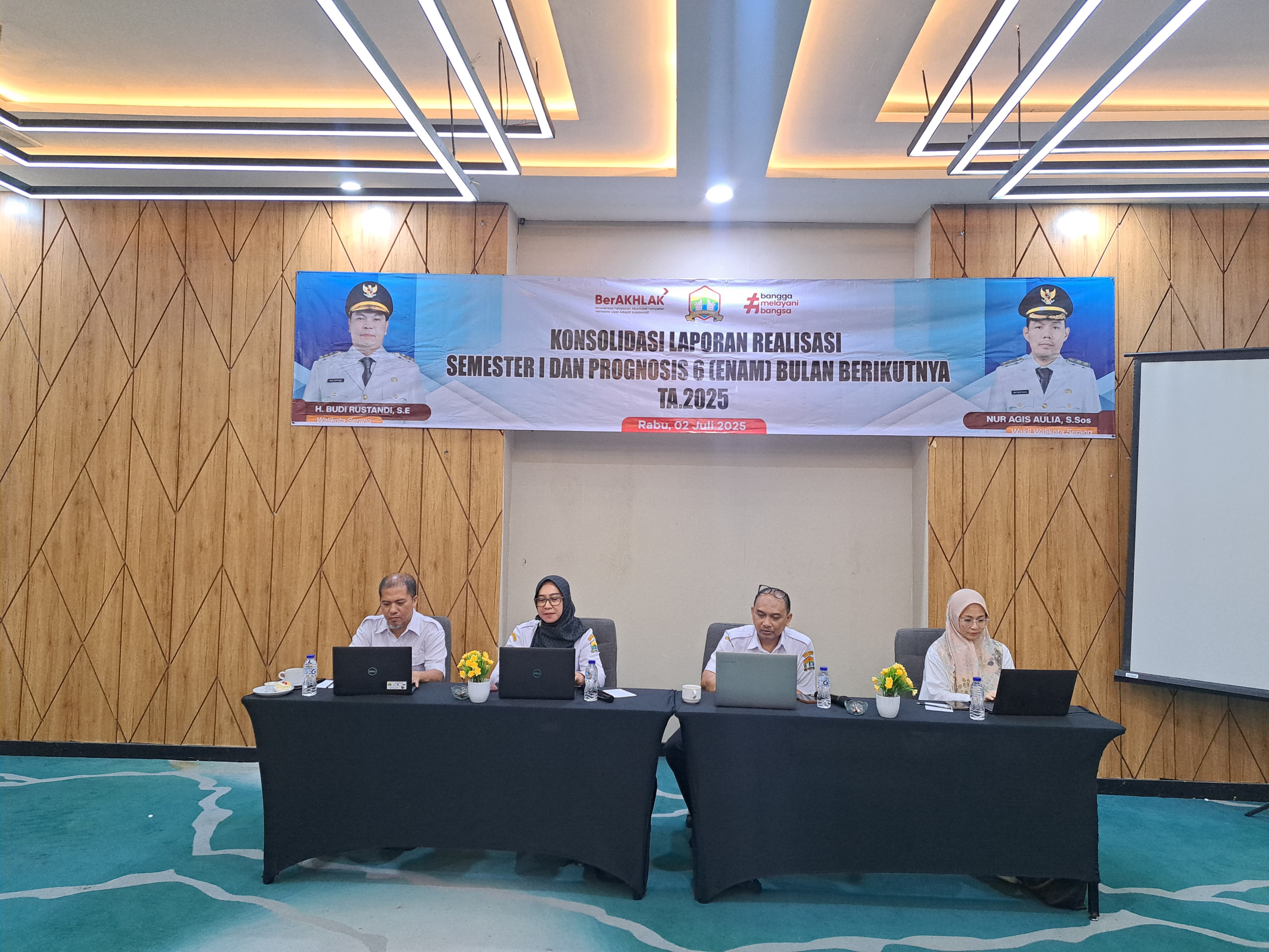 BPKAD Kota Serang Gelar Konsolidasi Laporan Realisasi Semester I dan Prognosis Anggaran 2025