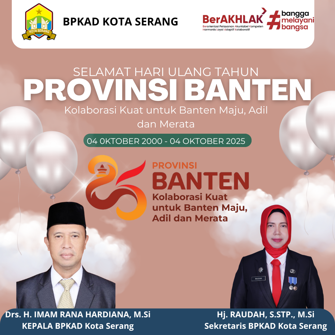 Selamat Hari Ulang Tahun ke-25 Provinsi Banten