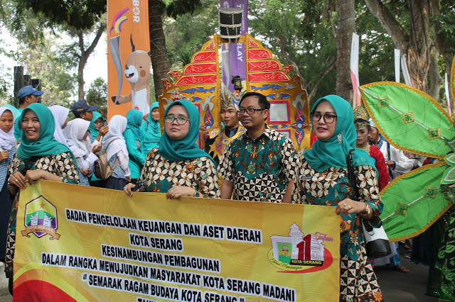Sukseskan Pawai Budaya HUT KE 11 Kota Serang