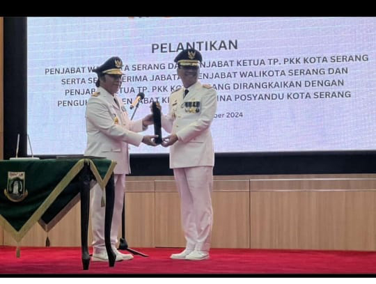 Sekertaris Daerah Kota Serang Drs. H. NANANG SAEFUDIN, M.Si Resmi dilantik sebagai Pj Wali Kota Serang