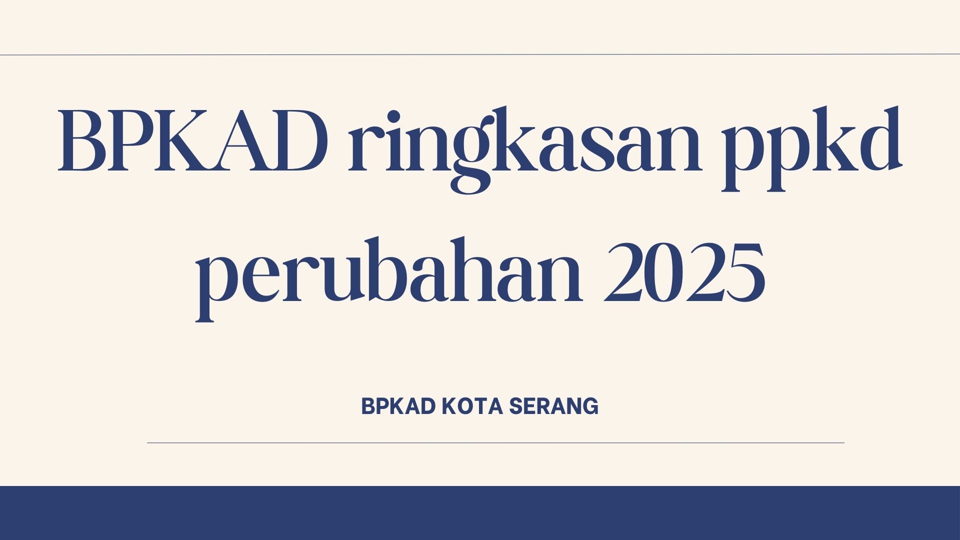 BPKAD ringkasan ppkd perubahan 2025