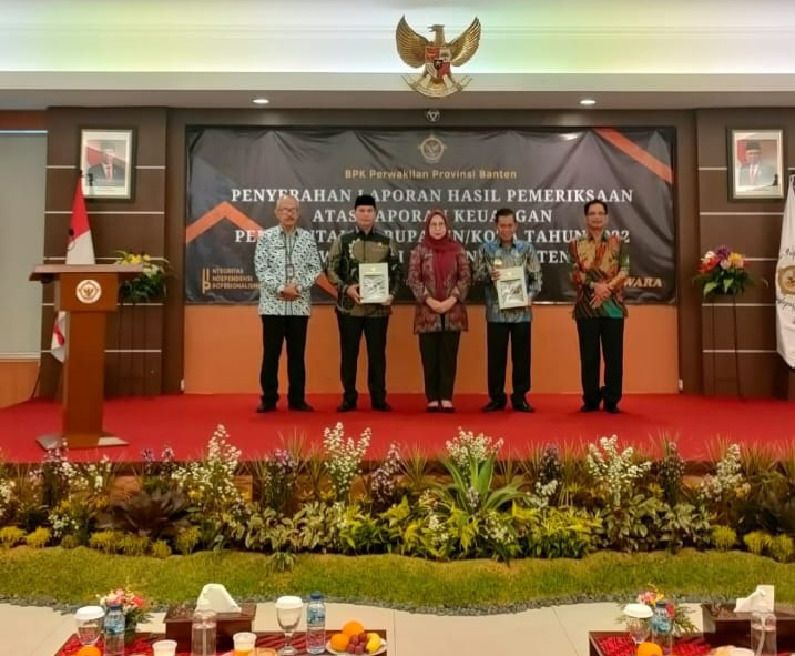 Pemerintah Kota serang mendapat raihan opini Wajar Tanpa Pengecualian WTP dari Badan Pemeriksa Keuangan Republik Indonesia BPK RI
